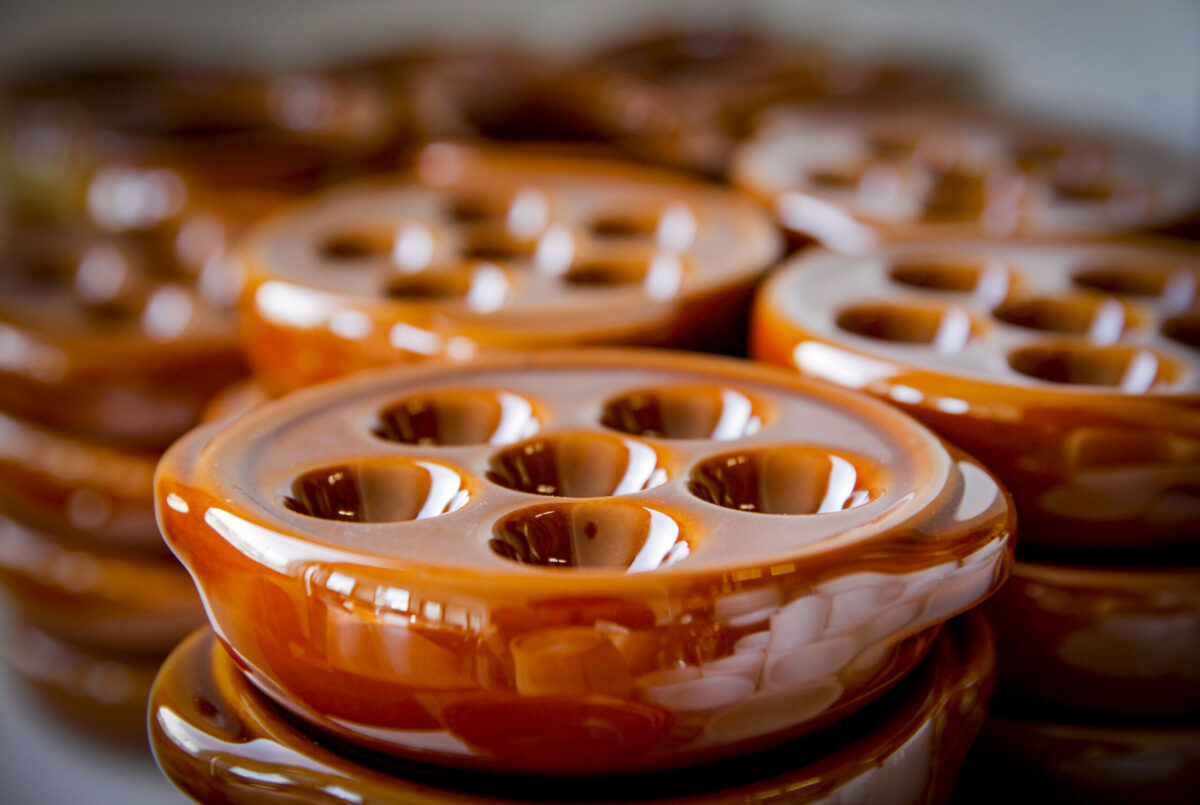 The bowls that Chef Nick Ronan will use to serve escargot at his new restaurant, Brigitte Bistro in Petaluma. Photographed on Wednesday, March 13, 2024. (Crissy Pascual/Petaluma Argus-Courier)