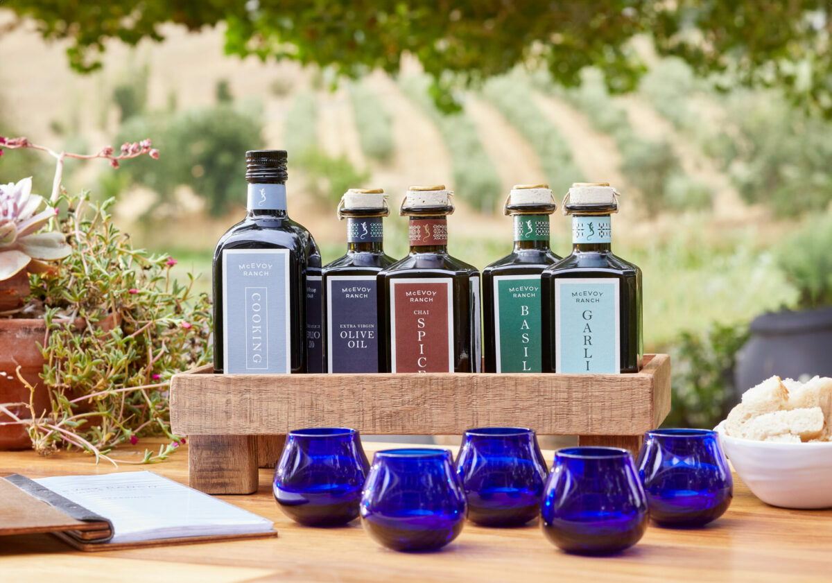 Petaluma's famous Della Fattoria bread accompanies olive oil tastings at McEvoy Ranch. (McEvoy Ranch)