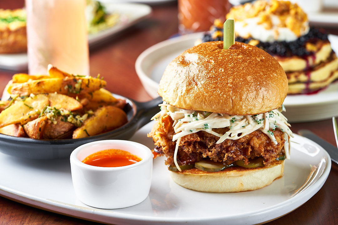 The Crispy Chicken Sando from Wit and Wisdom in Sonoma is on the Easter brunch menu. (Wit and Wisdom)