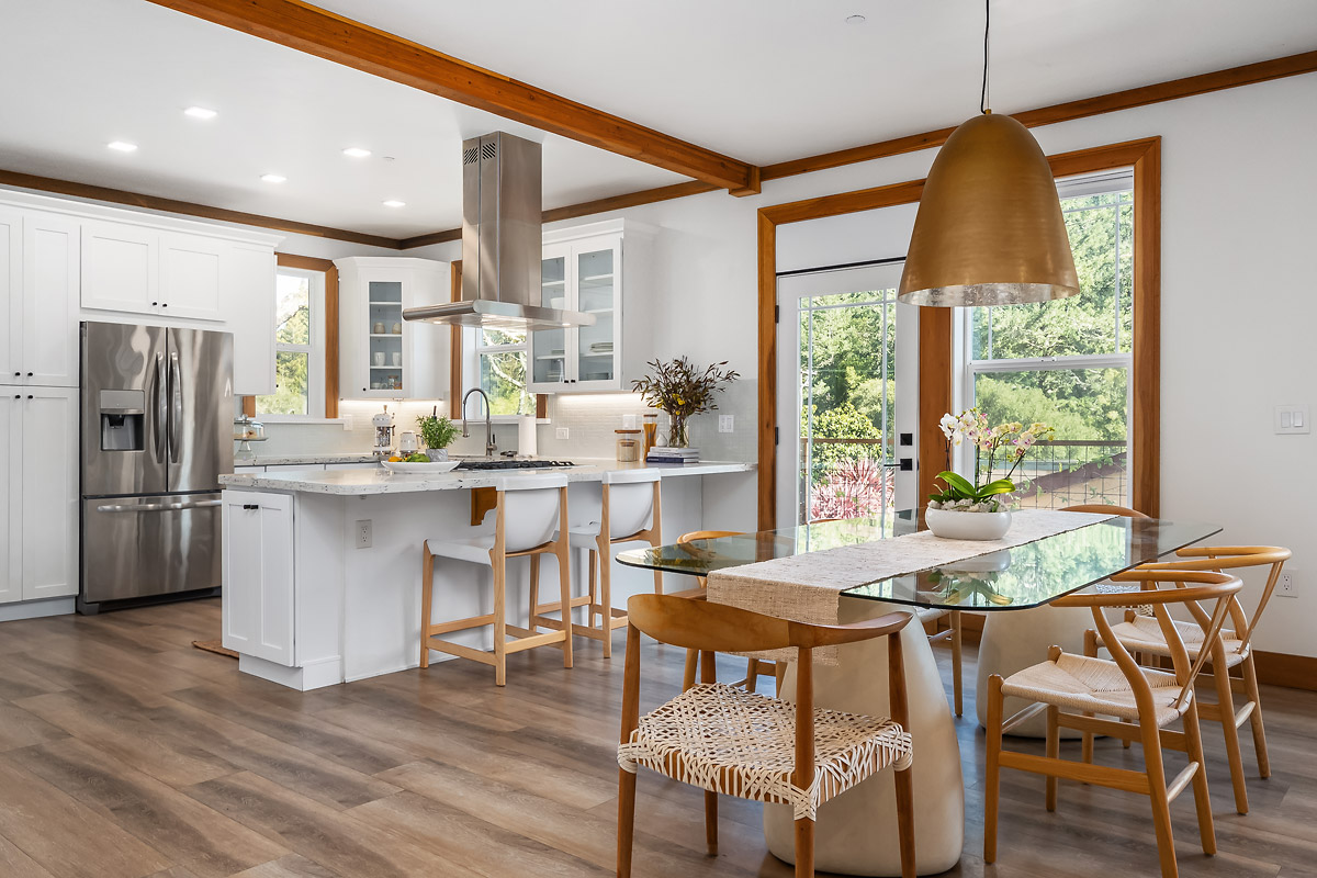 The 1900 square foot home has an open floor plan. (Kurt Lai)