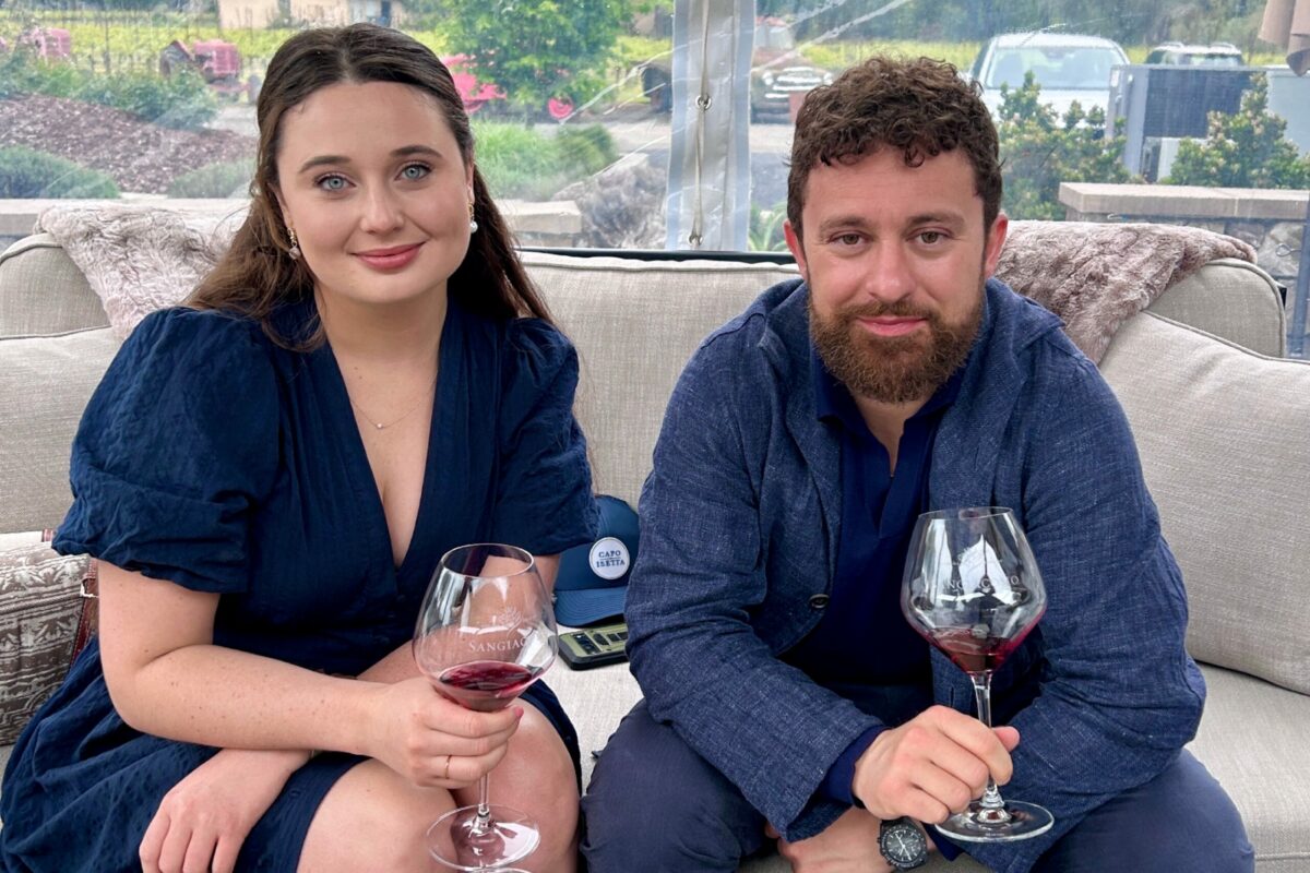 Walker and Downpatrick toured Capo Isetta’s underground caves, explored the terroir of the DRNK property, enjoyed a biodynamic vineyard tour and tasting at Benziger, and got to know the winemaking communities at Sangiacomo and Gehricke. (Capo Isetta)