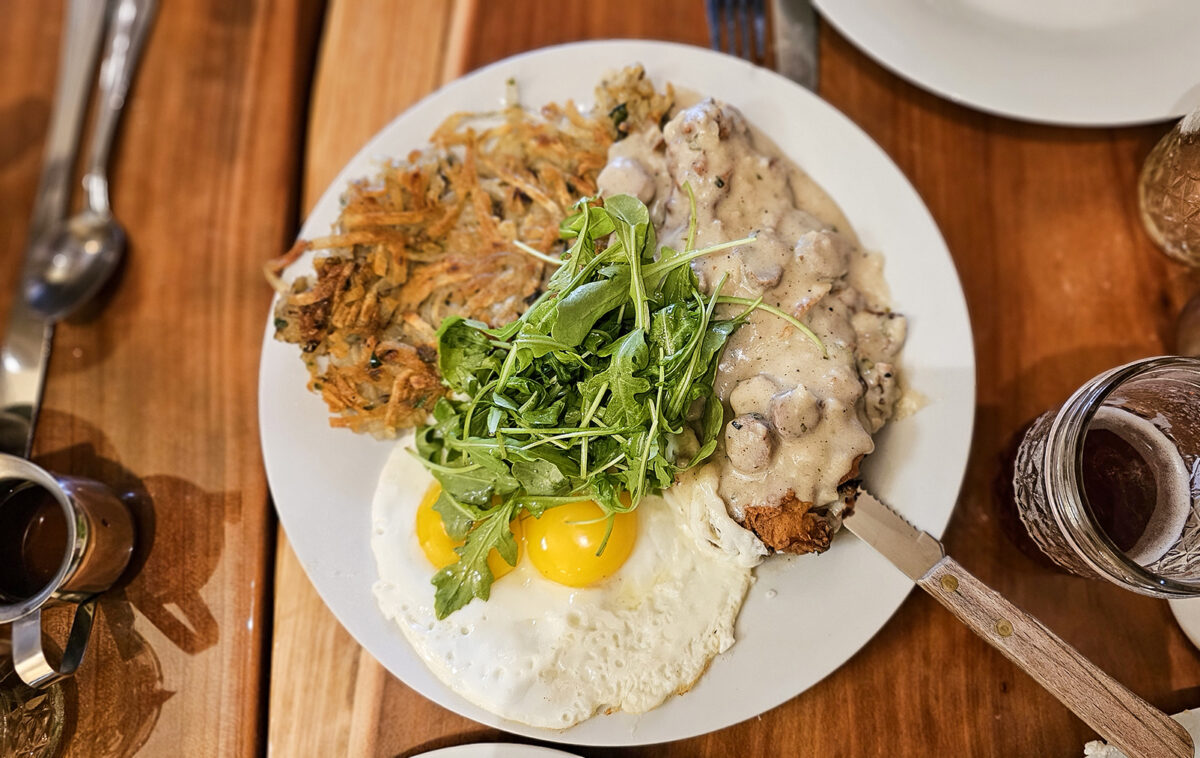 Chicken-fried chicken with gravy at Americana in Sebastopol. (Heather Irwin/The Press Democrat)