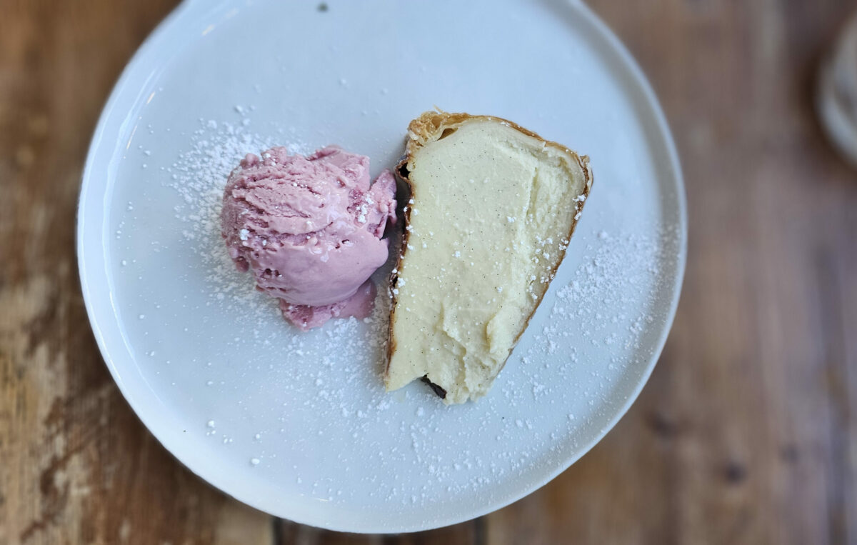 Childhood vanilla flan at Brigitte Bistro in Petaluma. (Heather Irwin/The Press Democrat)
