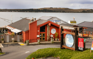 The Lucas Wharf Restaurant and Bar in Bodega Bay closed down suddenly and laid off all their staff, leaving a note on the door stating "Temporarily Closed," Monday, March 6, 2023. (John Burgess / The Press Democrat)