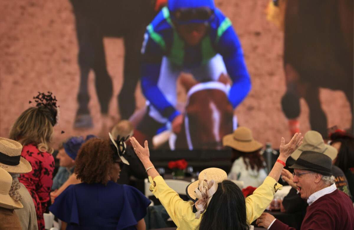 Kendall-Jackson played host to to the largest Kentucky Derby party on the West Coast at Kendall-Jackson Wine Estate and Gardens in Santa Rosa on Saturday, May 7, 2022. (Kent Porter/The Press Democrat)