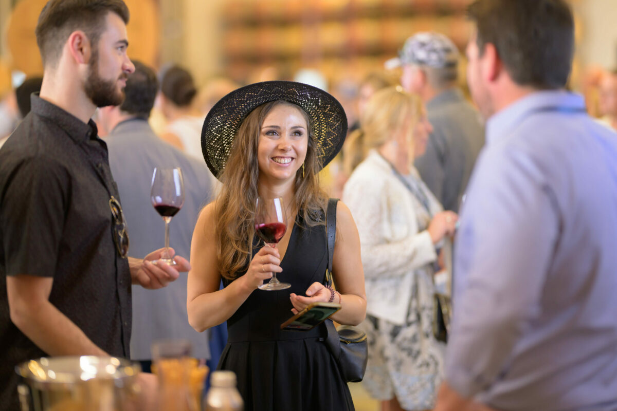 At the 2023 Napa Valley Barrel Auction. This year's auction takes place May 31 at Hall Wines in St. Helena. (Bob McClenahan)