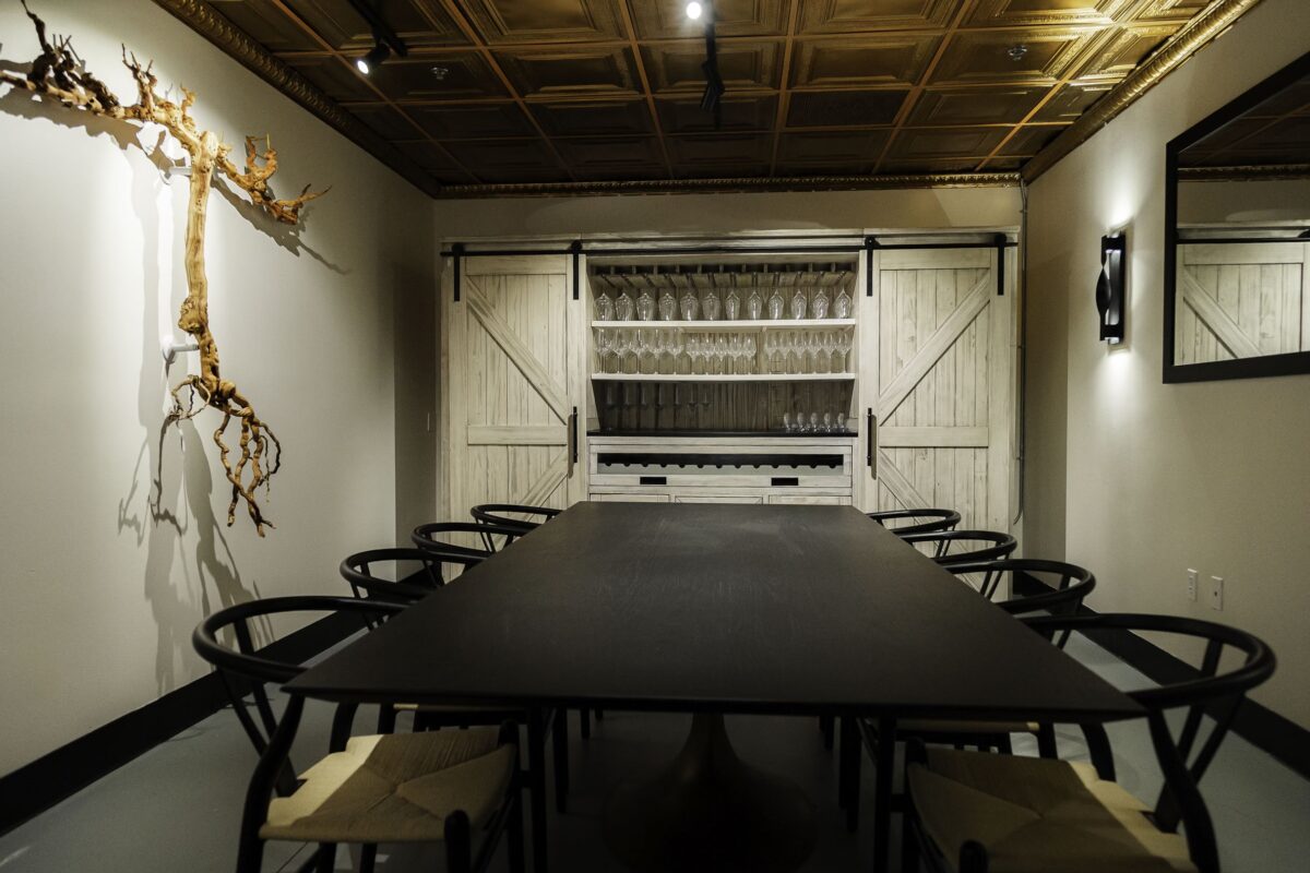 The MaCo Vineyards tasting room in downtown Napa. (Alvaro Camacho)