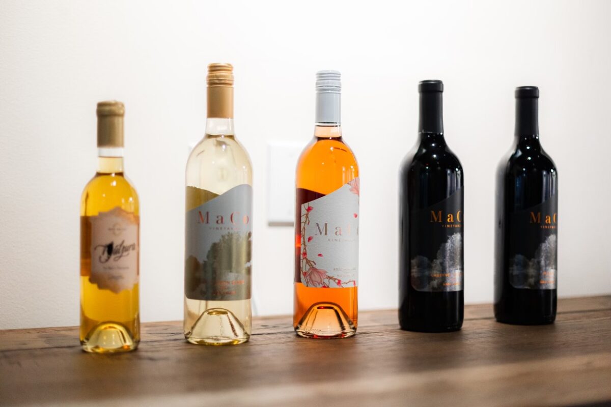 The MaCo Vineyards tasting room in downtown Napa. (Alvaro Camacho)