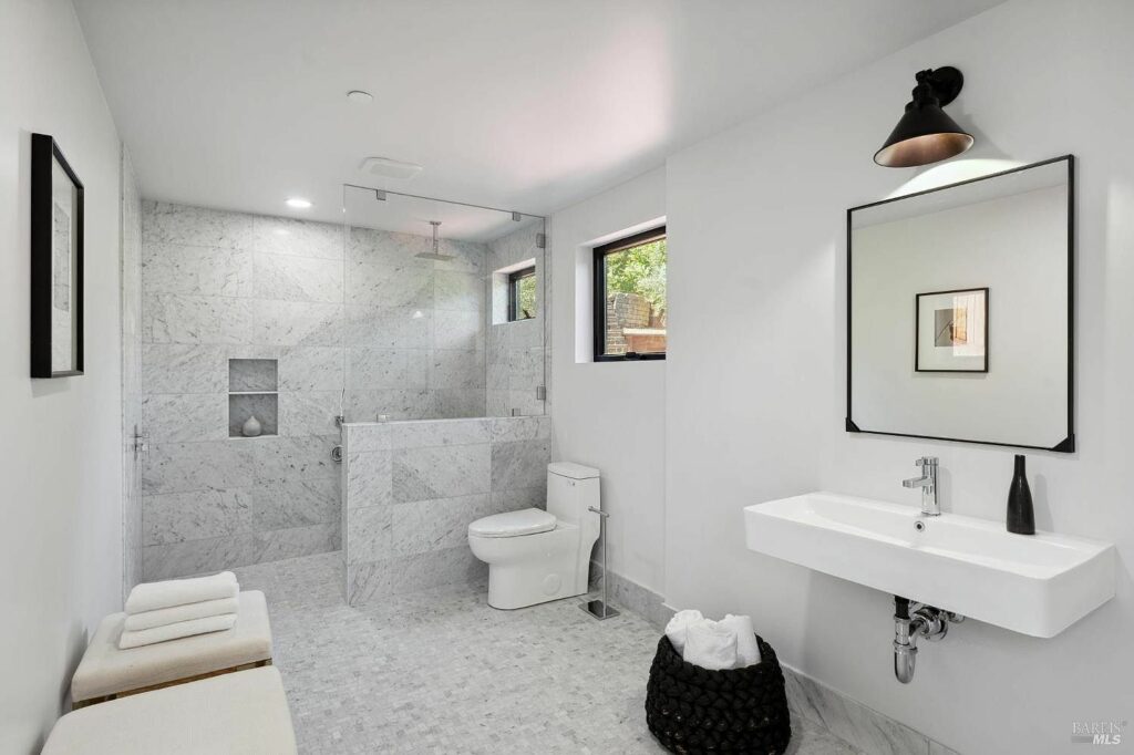 Bathroom in the barn. (Open Homes Photography)