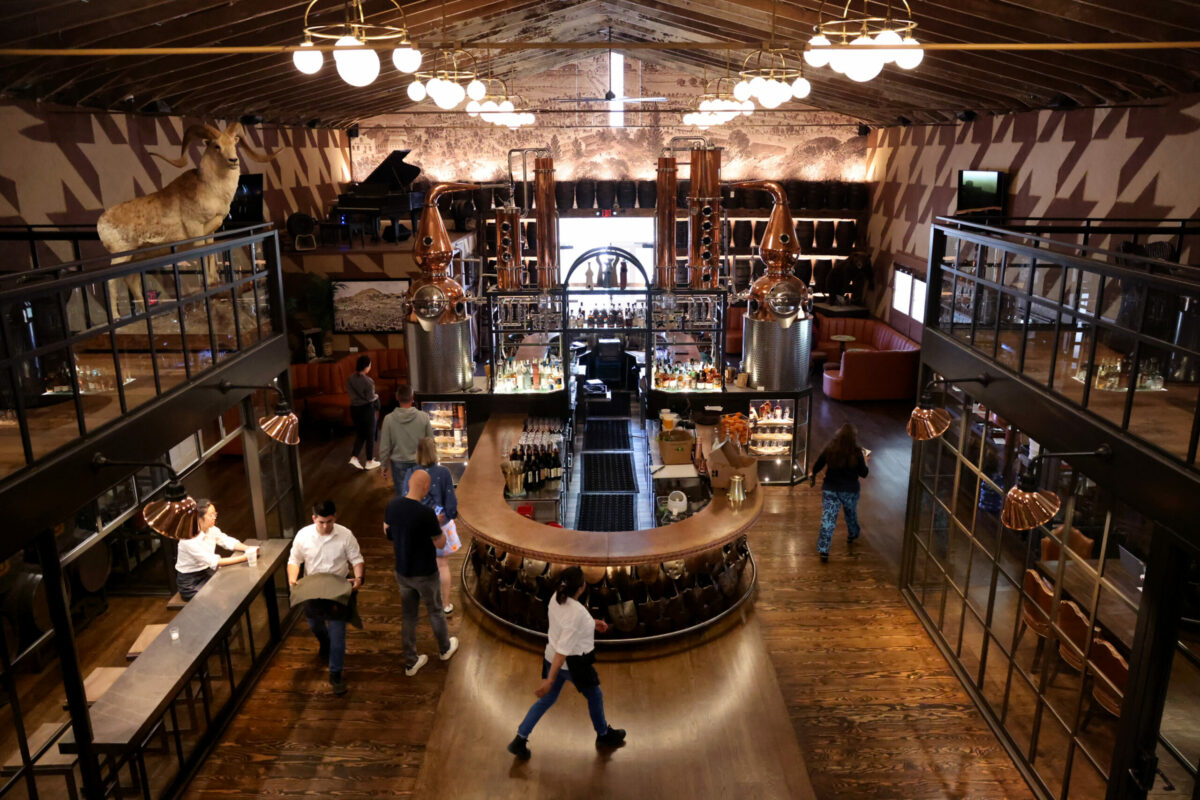 The Calistoga Depot Distillery at the Calistoga Depot in Calistoga, Monday, May 13, 2024. (Beth Schlanker / The Press Democrat)