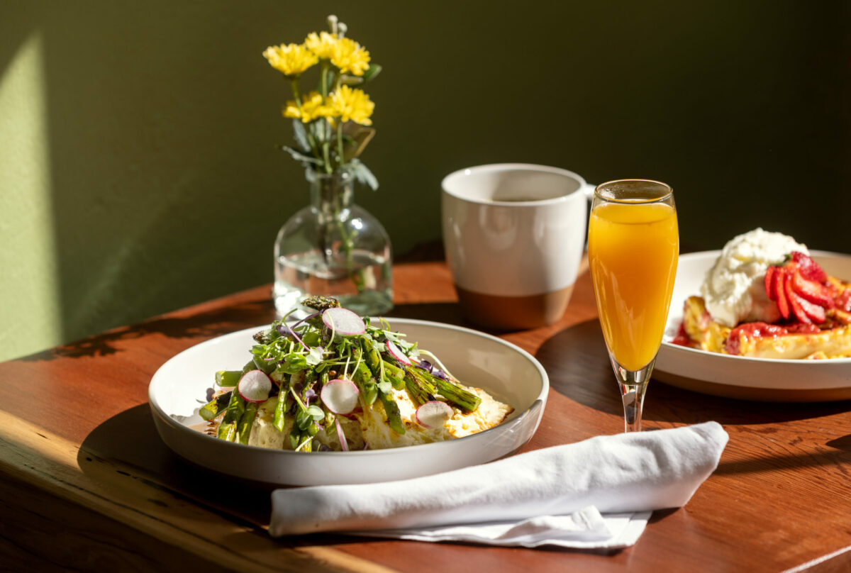Seasonal Asparagus Toast from the The Wild Poppy Cafe along the Bodega Hwy west of Sebastopol Friday, May 3, 2024. (John Burgess/The Press Democrat)