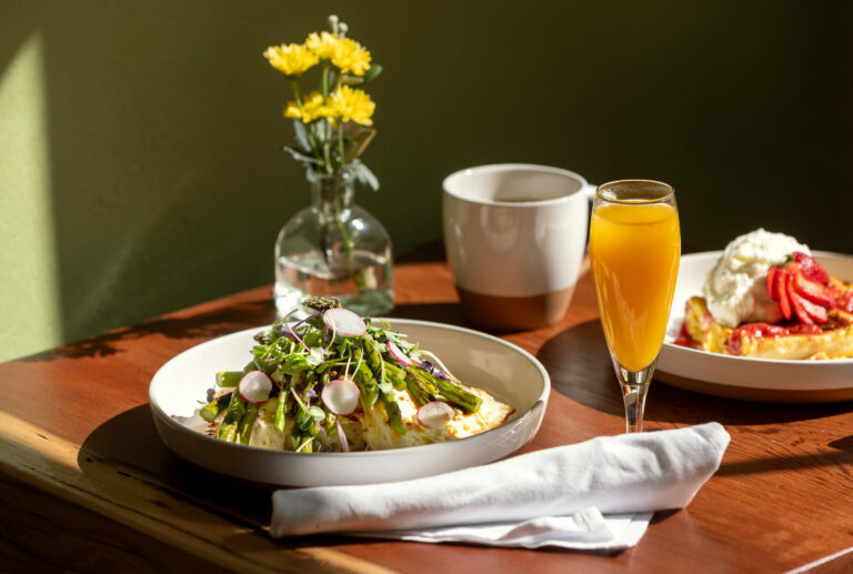 Seasonal Asparagus Toast from the The Wild Poppy Cafe along the Bodega Highway west of Sebastopol Friday, May 3, 2024. (John Burgess/The Press Democrat)