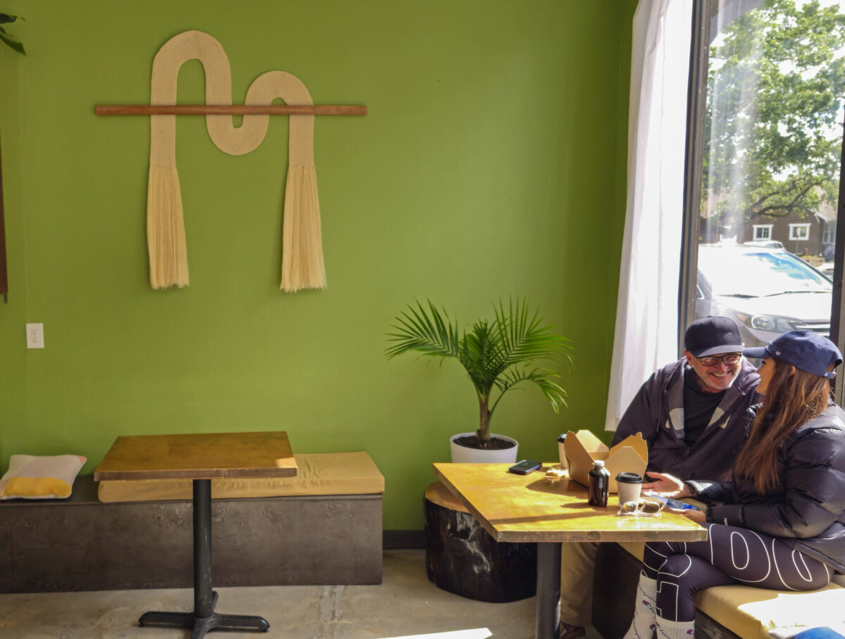 Inside the tiny Lady Blume Microbakery + Coffee in Cotati. (Heather Irwin/The Press Democrat)