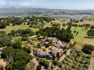 An Italian style family villa on 35 acres in west Petaluma is currently listed for $12,500,000. The four-bedroom, five-and-a-half bathroom estate is named Terra Rosa in honor of the late owners, Terry and Rose Collins who built the Papa Murphy's take and back pizza chain. (Peter Lyons)