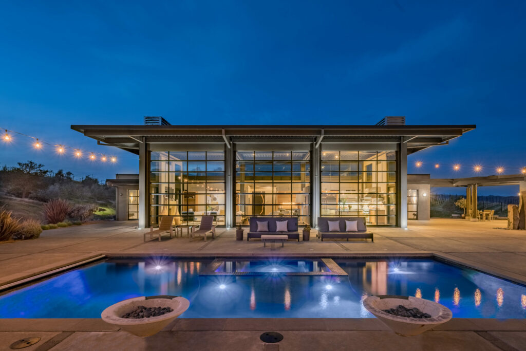 This Sonoma home, known as the Glass House, is currently listed for $6,500,000.(Open Homes Photography / Sotheby’s International Realty)