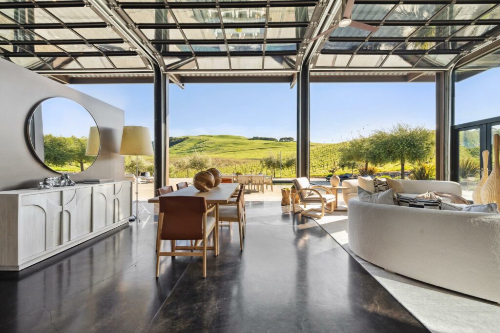 The home enjoys 360-degree vineyard views. (Open Homes Photography / Sotheby’s International Realty)