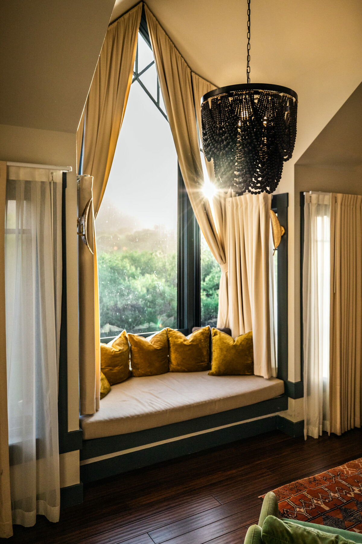 A window alcove in a room at Olema House in Olema, nearby Point Reyes National Seashore. (Roxanne McClure Photography)