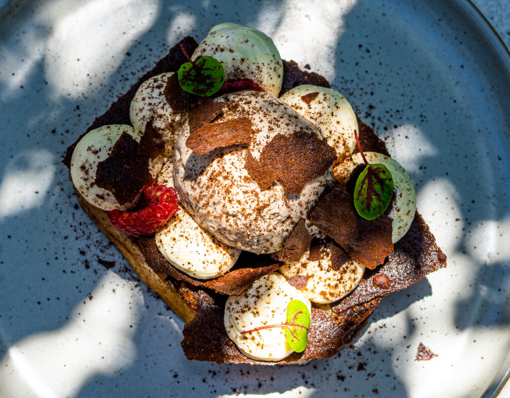 Tiramisu French toast Acorn Cafe