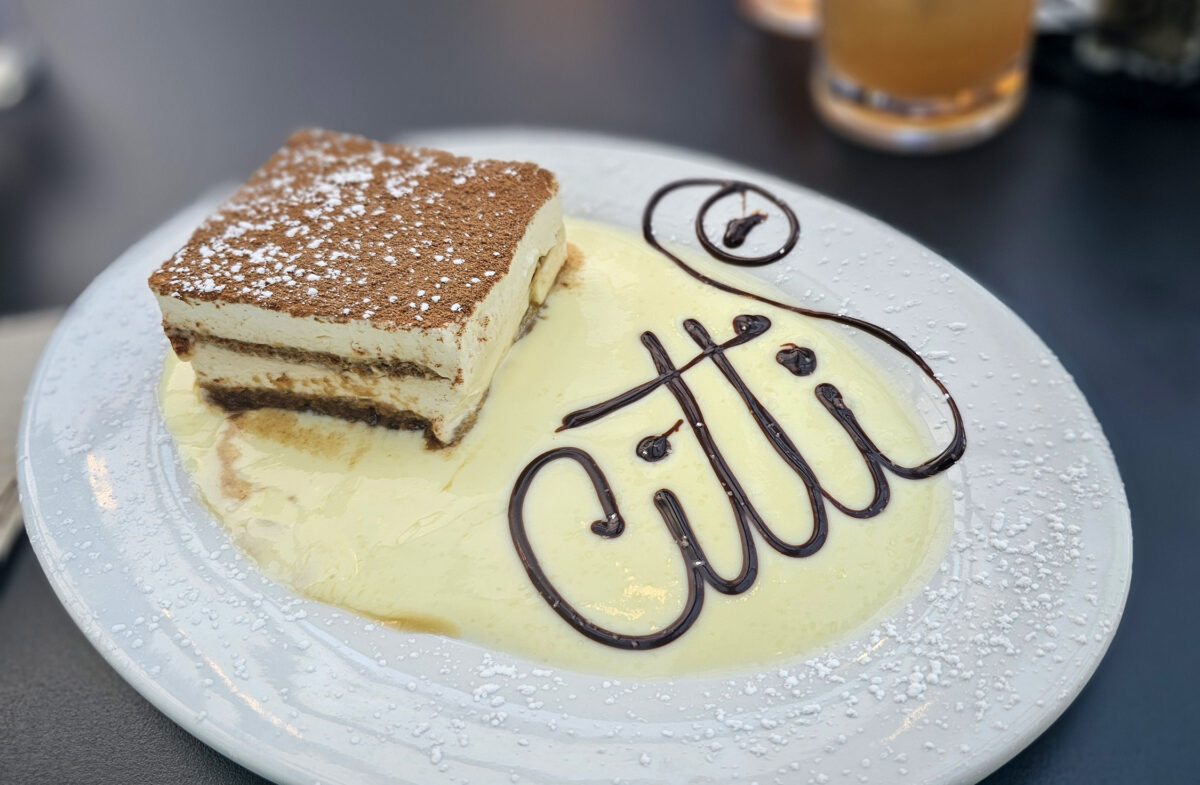 Tiramisu at Cafe Citti in Santa Rosa. (Heather Irwin/The Press Democrat)