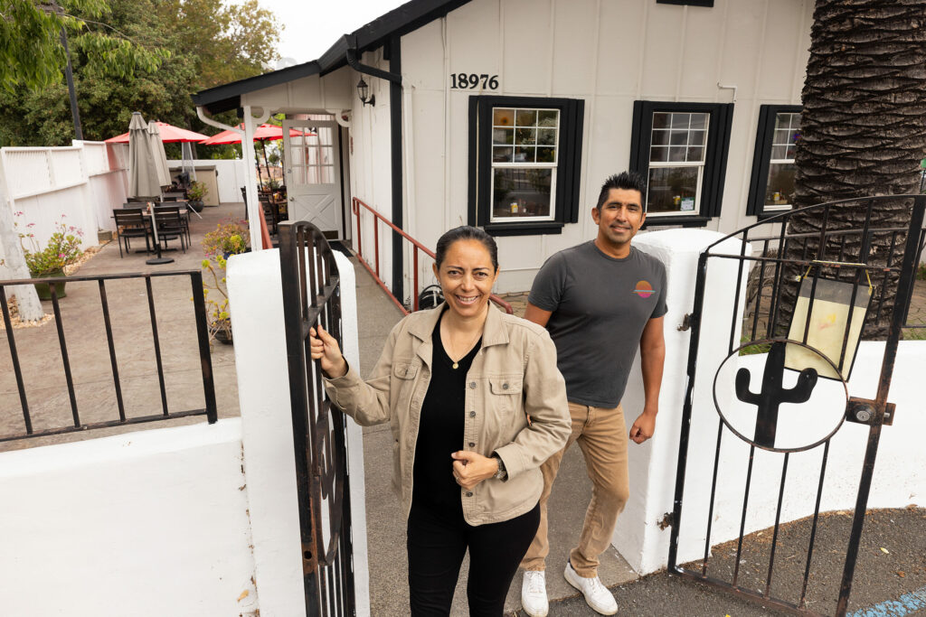 Partners in life and business, Carlos Rubio, right, and Beronica Peres own Jacob’s Restaurant on Broadway and now have opened the Verano Cafe on the north end of Sonoma Thursday, June 13, 2024. (Photo by John Burgess/The Press Democrat)