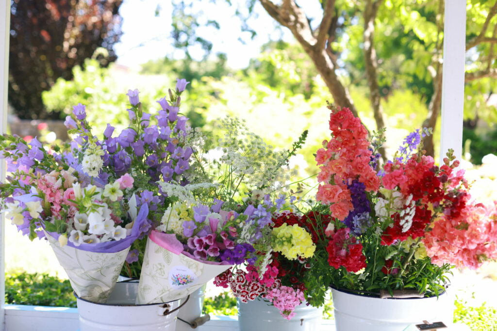 Florist Kari Copple flowers