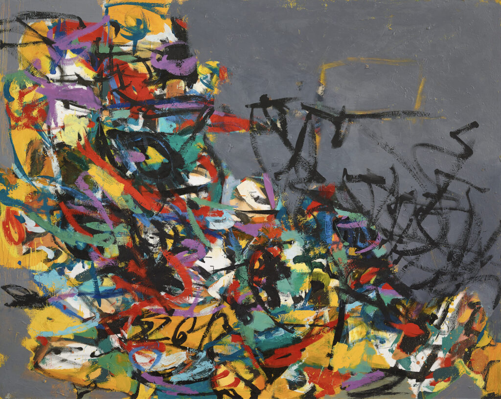 The late Arthur Monroe's work, Untitled, 2004 oil on canvas. Monroe was an Oakland-based artist part of the abstract expressionist art scene of the 1950s in the Bay Area. His work will be featured at the Sonoma Valley Museum of Art for its 2024 exhibition, Arthur Monroe: A Tow to Carry, May 11 - Sep. 8, 2024. (Courtesy of Malin Gallery)