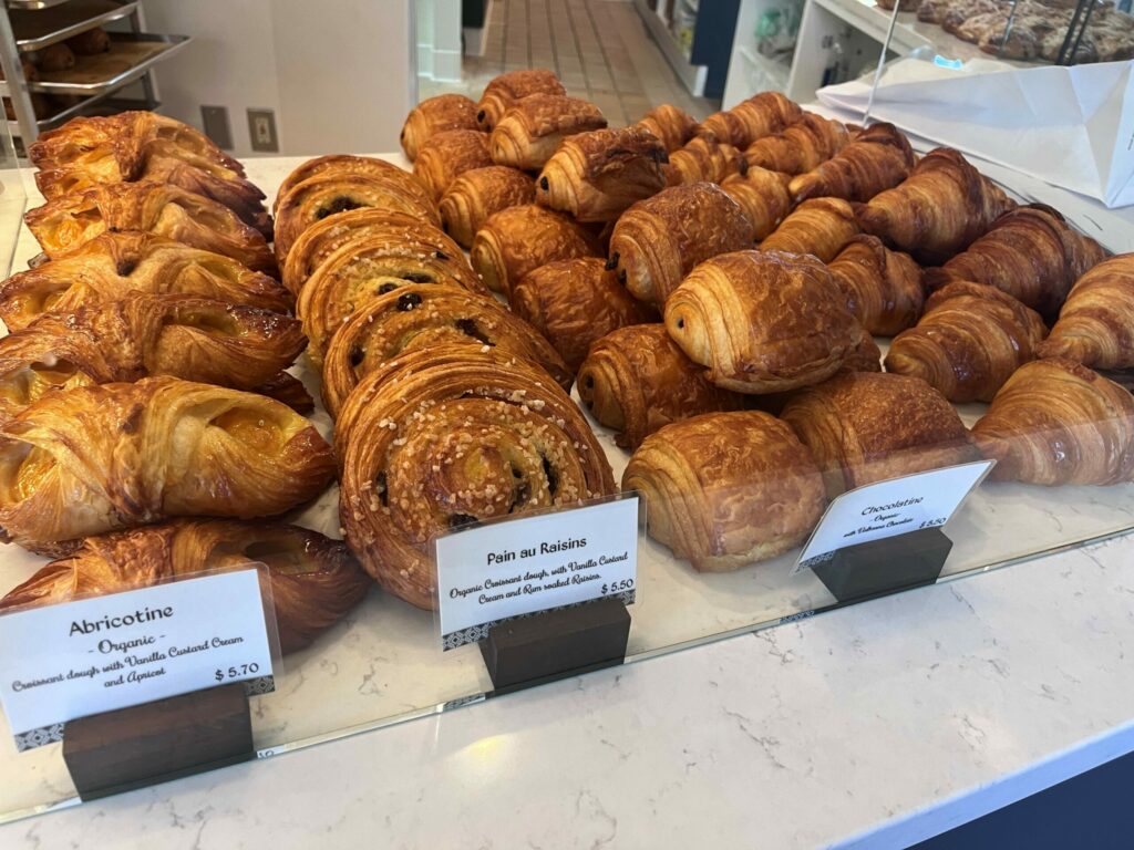 A variety of croissants and other pastries at Sarmentine in Petaluma. (David Templeton/Argus-Courier staff)