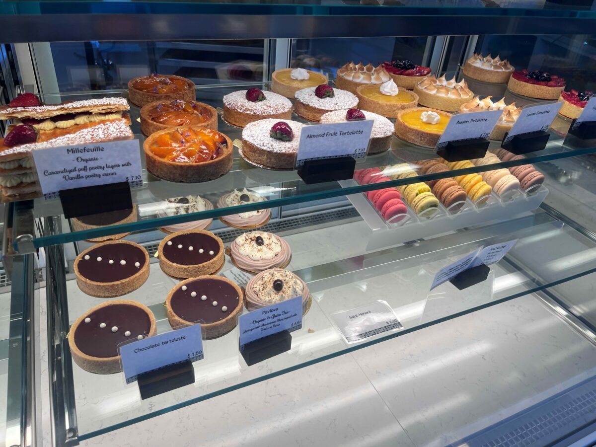 A display case of desserts at Sarmentine Bakery in Petaluma. (David Templeton/Petaluma Argus-Courier)