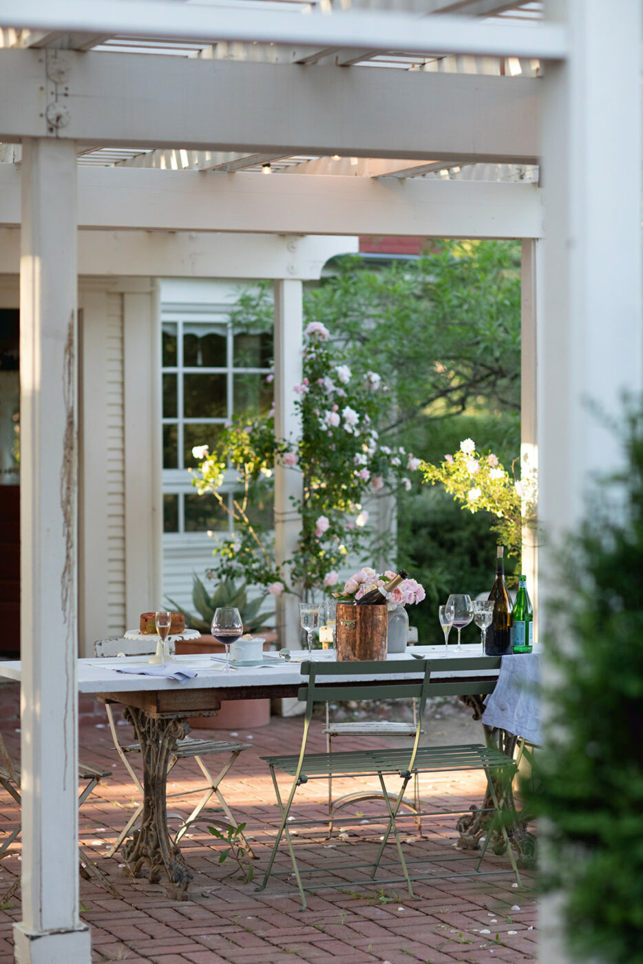 Cloverdale chef Josh Chandler outdoor dining area
