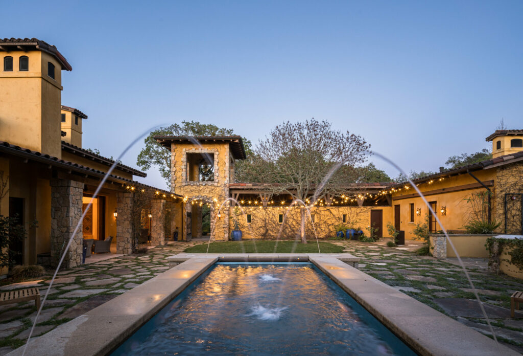 Courtyard pool. (Adam Potts)
