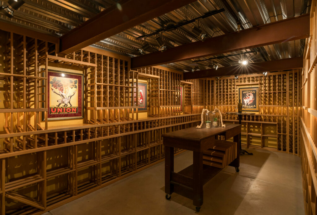 Wine room. (Adam Potts)