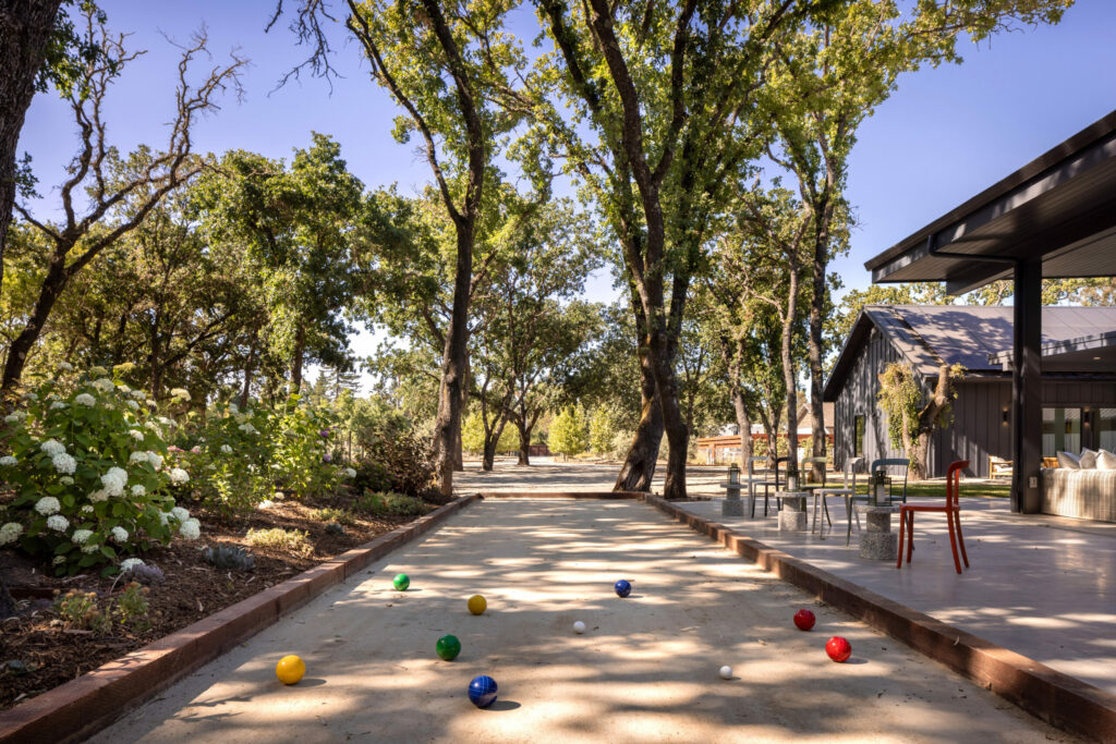 Bocce ball court. (Jacob Elliot)