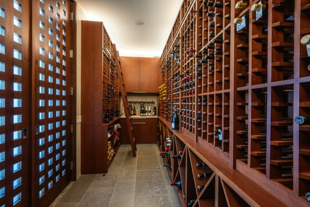 Wine room. (Robert Vente / Sotheby's International Realty)