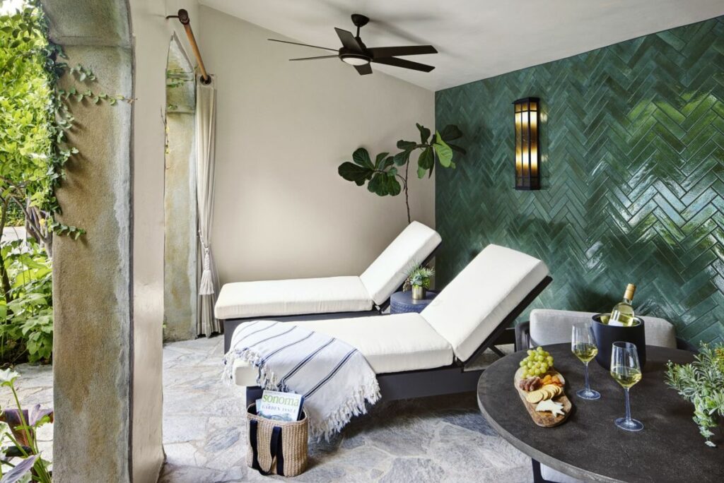 Day passes to use the recently renovated cabanas steps away from the pool and hot tub at Kenwood Inn & Spa, can be booked directly with the property. (Courtesy of Kenwood Inn & Spa)