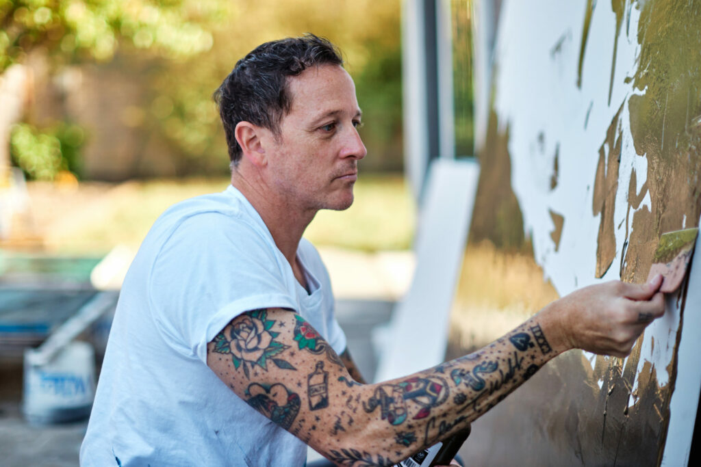 Petaluma artist Aaron Webb. (Kim Carroll/for Sonoma Magazine)