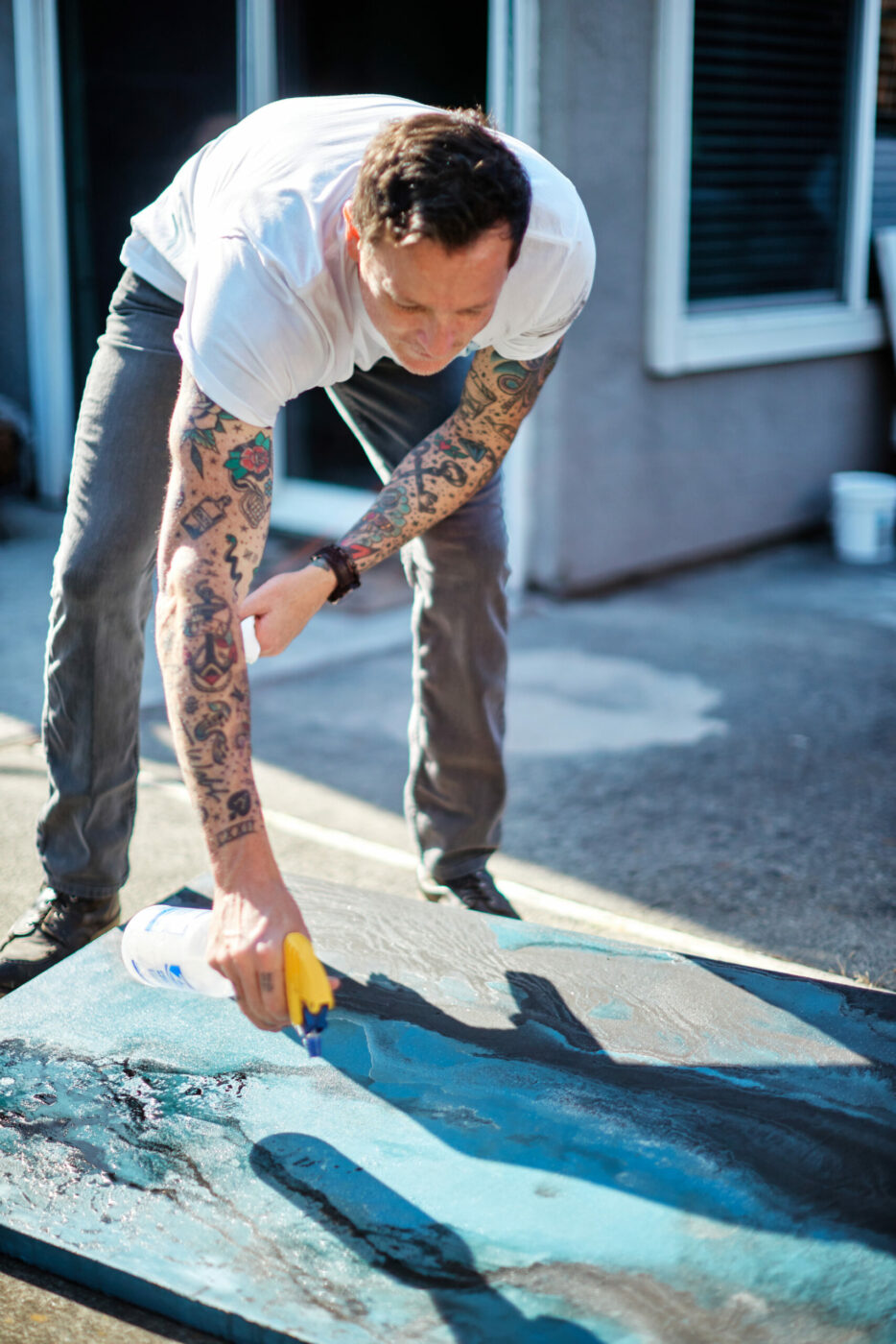 Petaluma artist Aaron Webb. (Kim Carroll/for Sonoma Magazine)