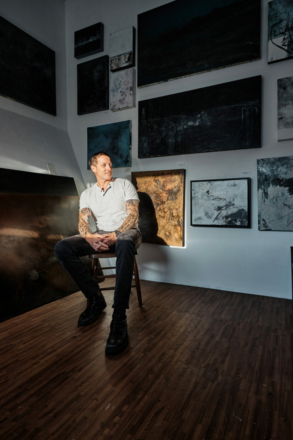 Petaluma artist Aaron Webb. (Kim Carroll/for Sonoma Magazine)