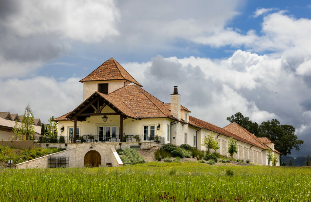 Vérité Winery was built in the traditional, French-inspired style off Chalk Hill Road east of Windsor May 2, 2023. (Photo by John Burgess/The Press Democrat)