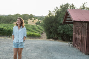 The land that artist Alice Warnecke Sutro farms has been in her family for a century. (Liza Gershman/Sonoma Magazine)