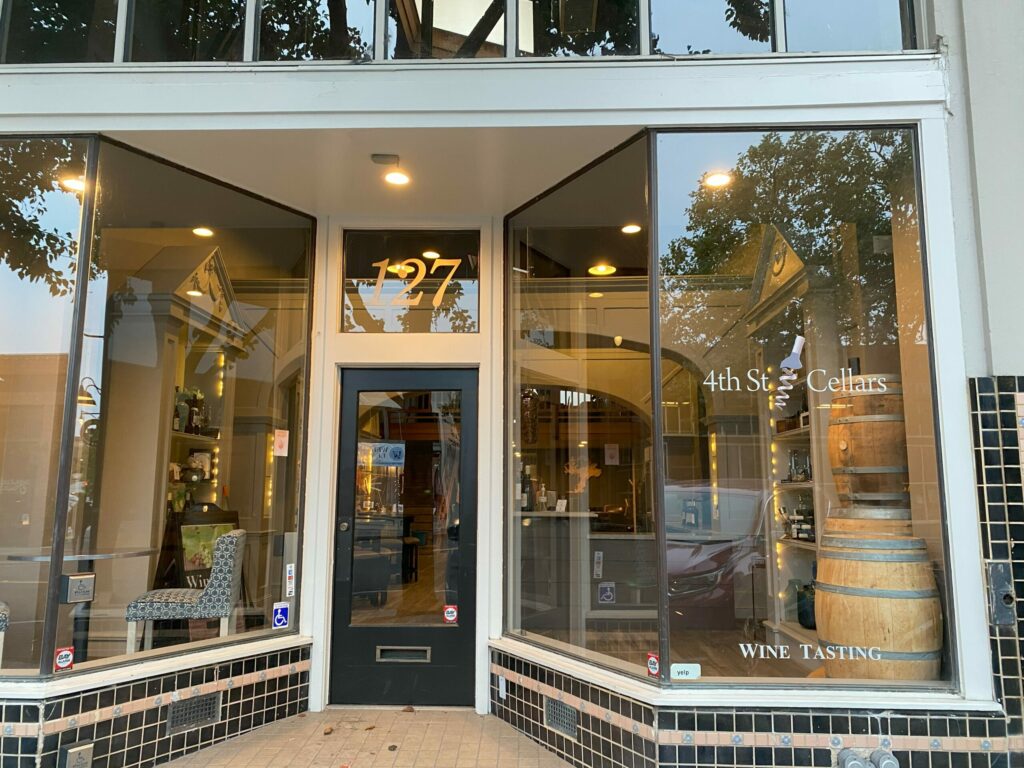 4th Street Cellars in downtown Santa Rosa's historic Railroad Square on Sept. 26, 2024. (Maci Martell / Sonoma Magazine)