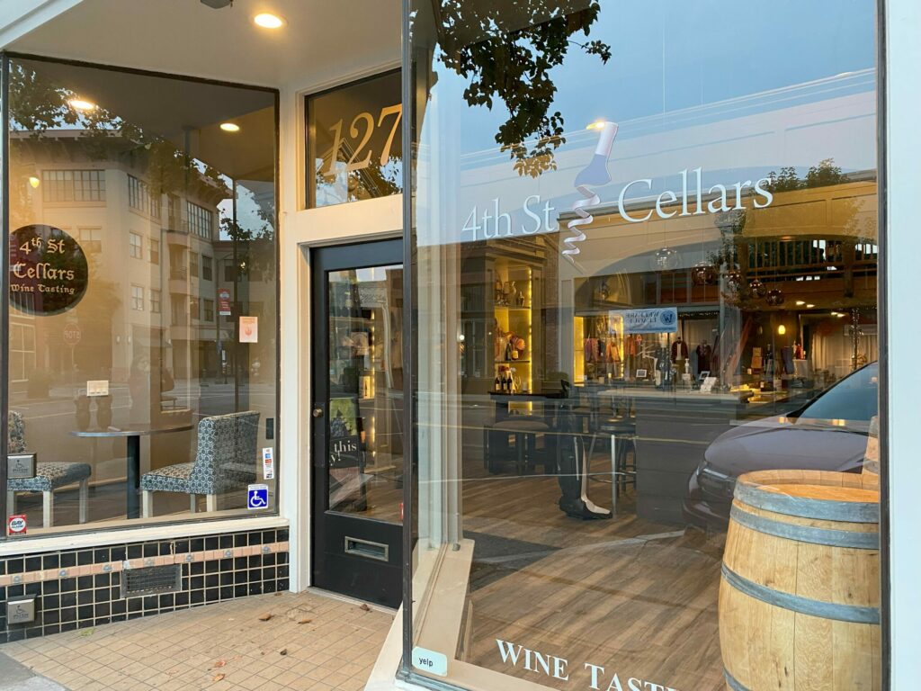 4th Street Cellars in downtown Santa Rosa's historic Railroad Square on Sept. 26, 2024. (Maci Martell / Sonoma Magazine)