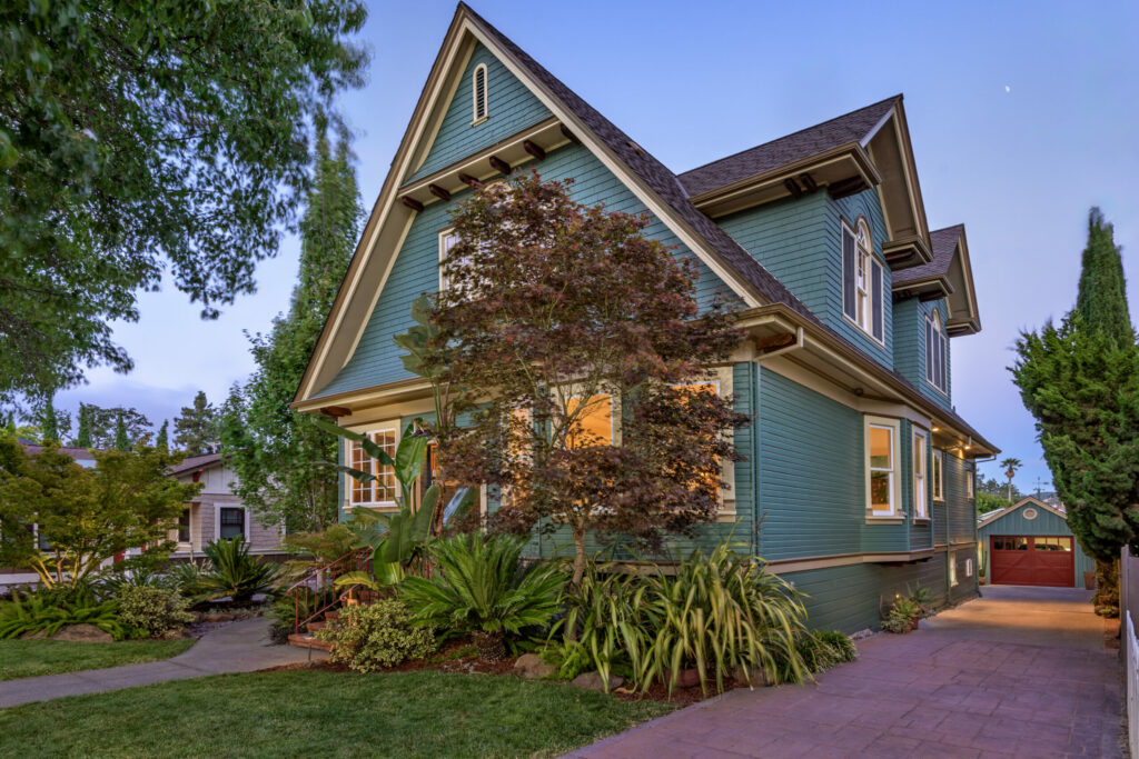 A brick paver driveway leads to the garage. (Rob Sullivan)