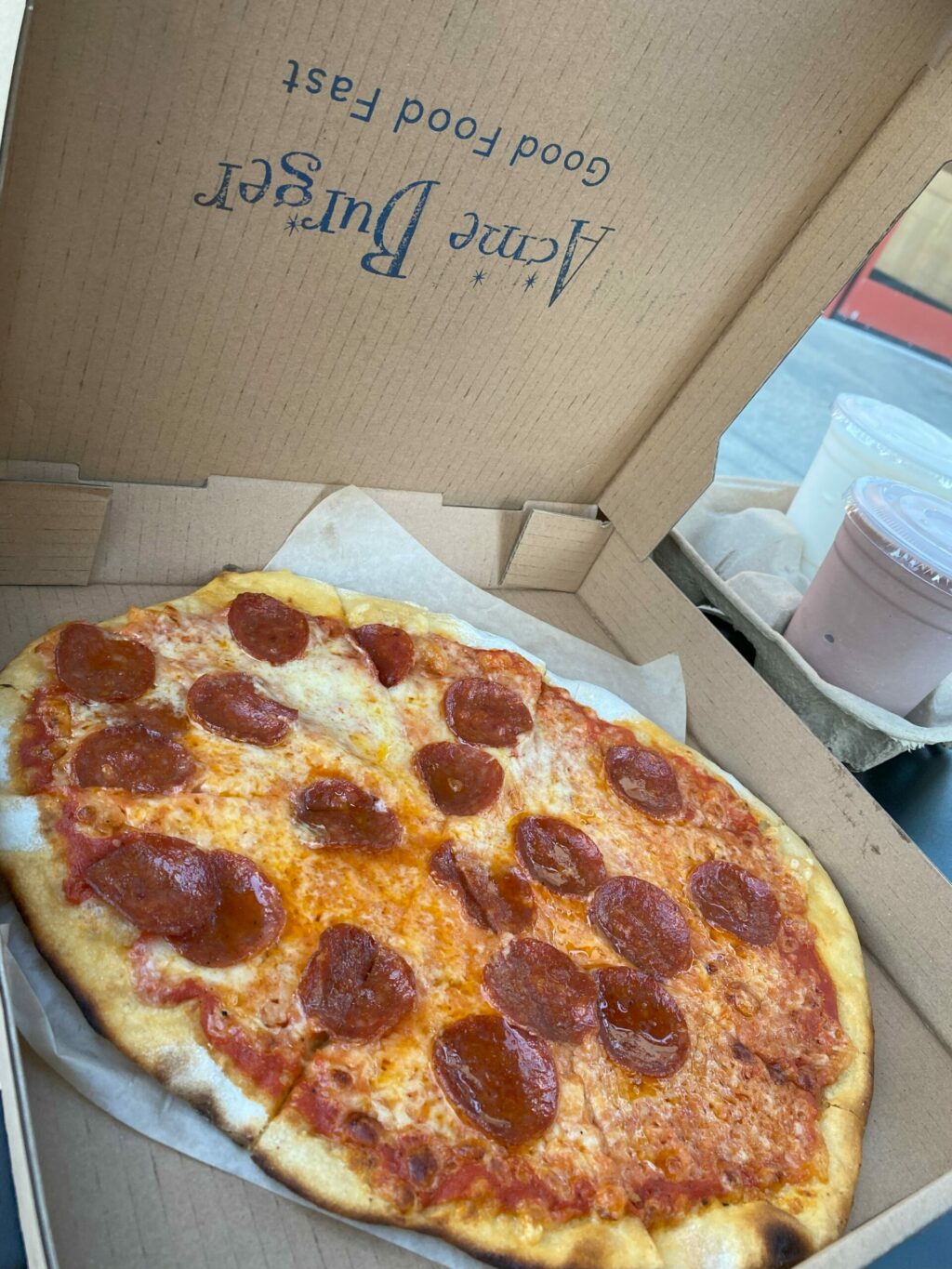Acme Burger pizza Petaluma
