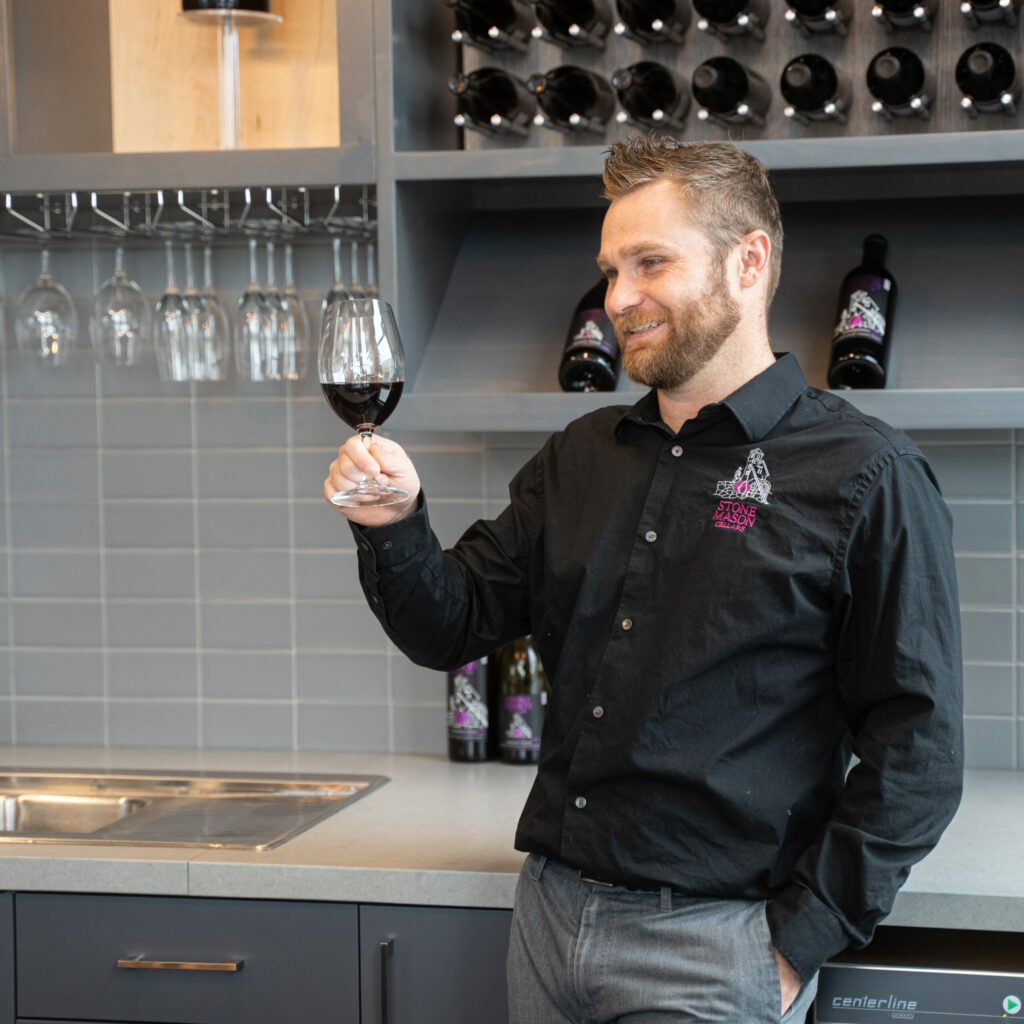 Timothy "T.J." Elam founded Santa Rosa’s Stonemason Cellars in Santa Rosa with his wife, Francesca. (Courtesy of Stonemason Cellars)
