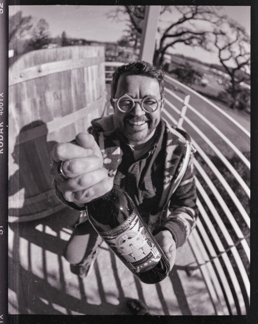 Hardy Wallace of Extradimensional Wine Co. Yeah! in Sonoma. Photo developed in the 2022 Extradimensional Wine Co Yeah! Marvelous Mourvèdre. (James Joiner/Sonoma Magazine)