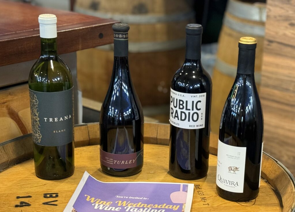 While not technically a tasting room, Wilibees Wine & Spirits checks the boxes with $20 wine flights, fancy sandwiches, cheeseboards and charcuterie. (Courtesy of Wilibees Wine & Spirits)