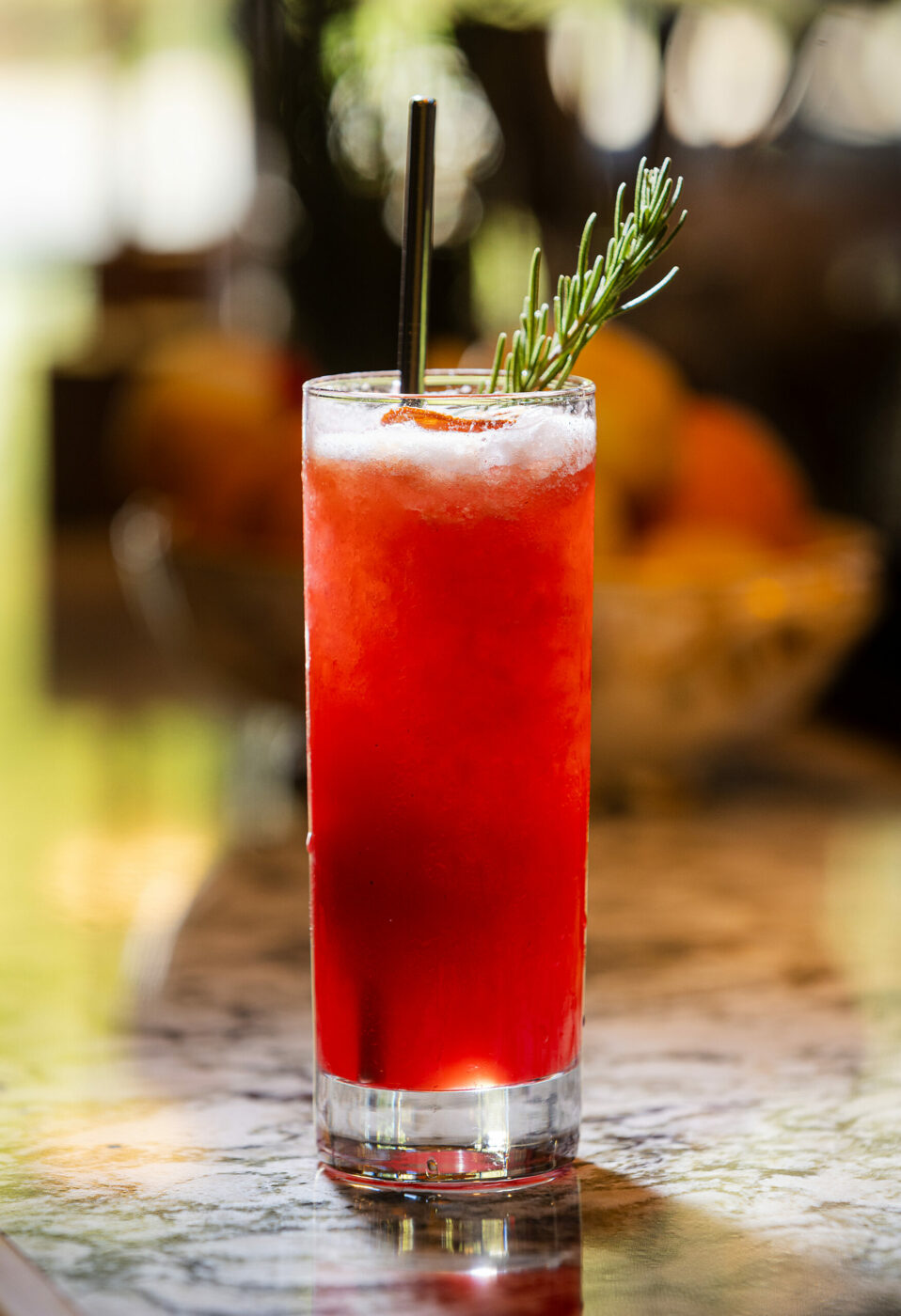 Agavoni Rossa cocktail with Reposado Tequilla, Carpano Botanic, Carpano Antica, grapefruit bitters and saline from Campanella Friday, September 6, 2024 in Sebastopol. (John Burgess / The Press Democrat)