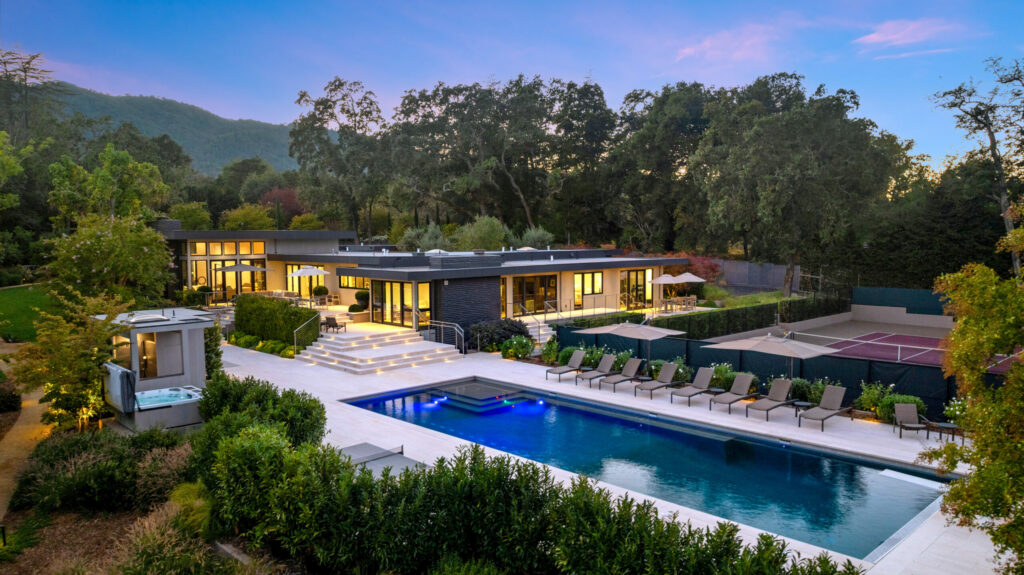 A modern estate on a parcel of the Sonoma property once belonging to the Spreckels family is currently listed for $11.5 million. (Sea Timber Media / Sotheby’s International Realty)