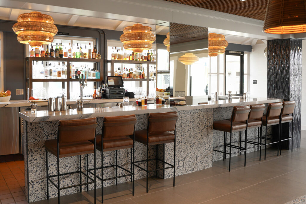 The newly renovated bar at Monti's Restaurant in Montgomery Village in Santa Rosa. The popular restaurant was closed for nearly six months for extensive renovations which were part of the Montgomery Village revamp. (Courtesy of Monti's)