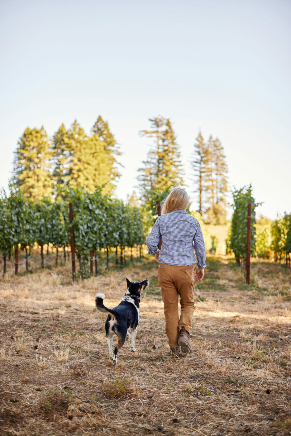 Winemaker Jasmine Hirsch at Hirsch Vineyards northeast of Jenner. (Kim Carroll/Sonoma Magazine)